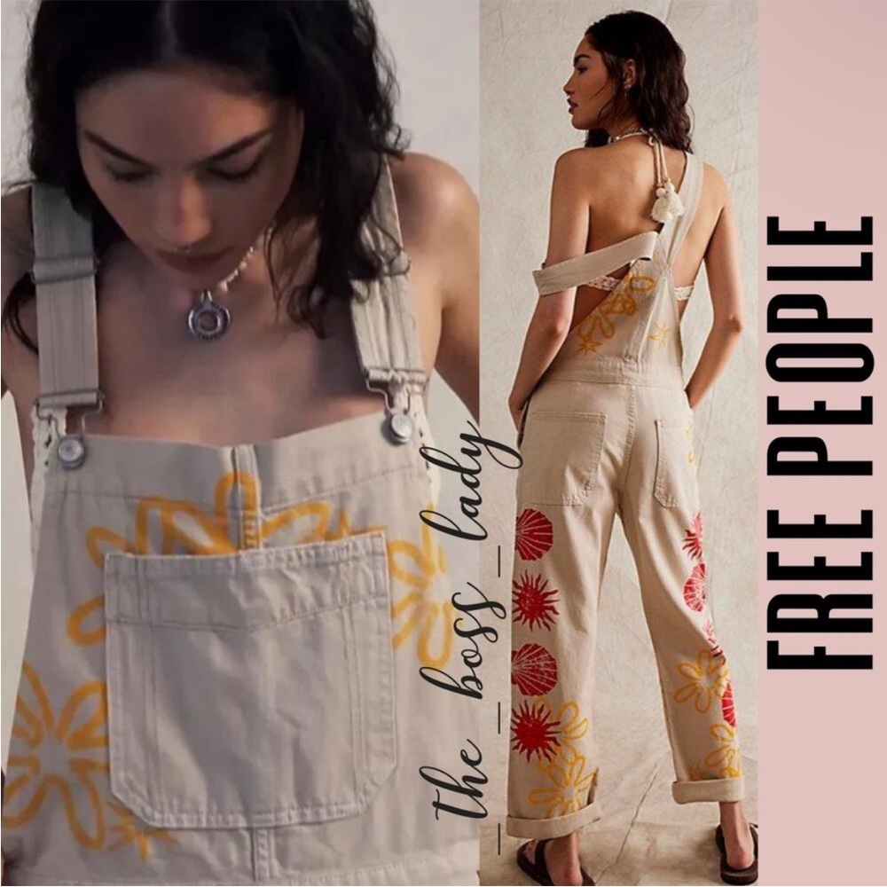 We the Free Ziggy Printed Overalls - Picture 2 of 4